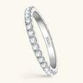 D VVS1 Full Moissanite Ring 925 Sterling Sliver for Women Trendy Solitaire Engagement Wedding Band GRA Certified Ring Party Gift